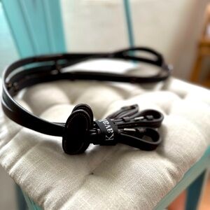 *New* Kavalkade Webbed Reins with Stoppers Brown